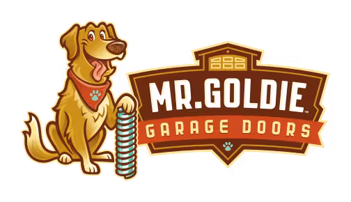 Mr. Goldie Garage Door - mr goldie garage door logo